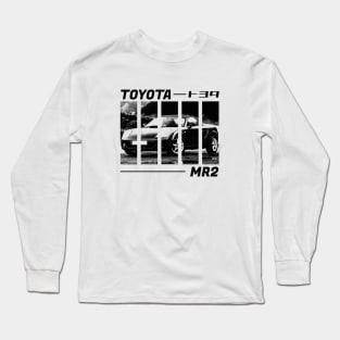 TOYOTA MR2 MK3 Black 'N White 3 Long Sleeve T-Shirt